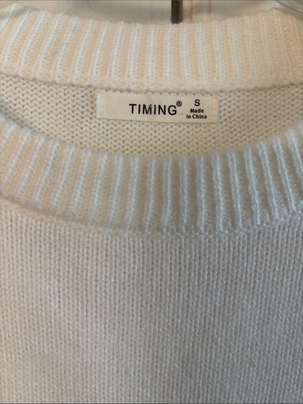 White Crewneck ‘Game Day’ Sweater with Red Script Logo - - Picture 3 of 6